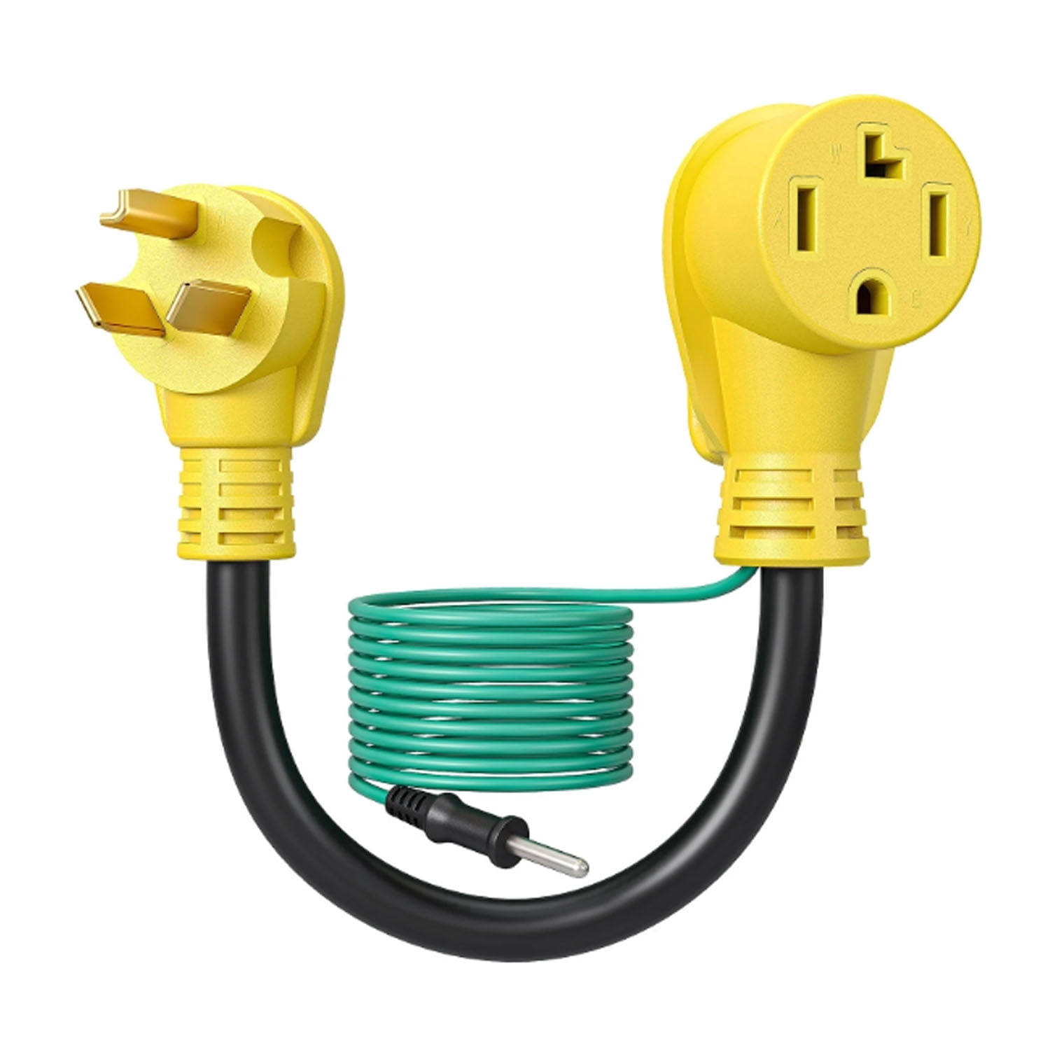 BALoFI  1.5FT 10-30P to 14-30R Dryer Adapter Cable - 3 Prong Male（Yellow)