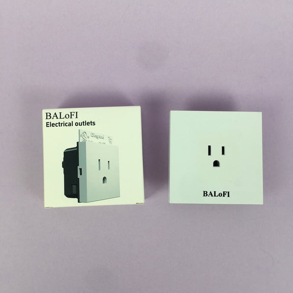 BALoFI Electrical outlets Wall Power Outlet  Standard Two-Pole Outlet, Durable and Safe
