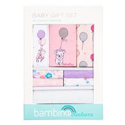 BAMBINO CREATIONS New Baby Gift Sets 12-Pieces, Light Pink Colors