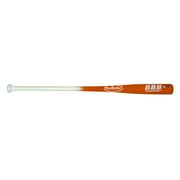 BAMBOO BATS by&nbsp;Pinnacle Sports&nbsp;Equipment INC. Adult Fungo Infield/Outfield Bamboo Baseball Bat, White Handle/Orange Barrel, 34" HWBO34F