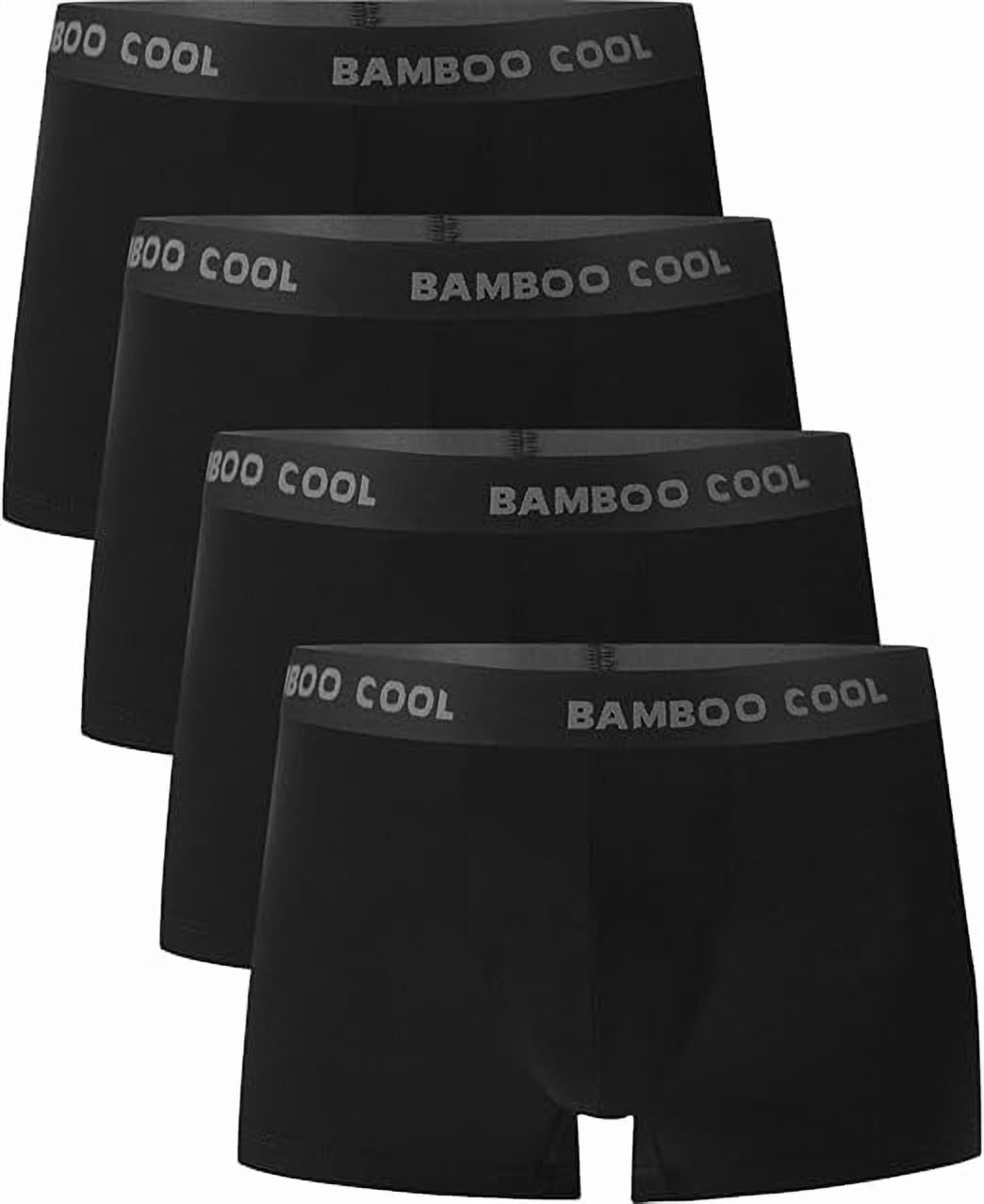 EYUSHIJIA Men's 4-Pack Bamboo Fiber Modal Boxer Briefs – No Ride-Up, Super Breathable & Soft