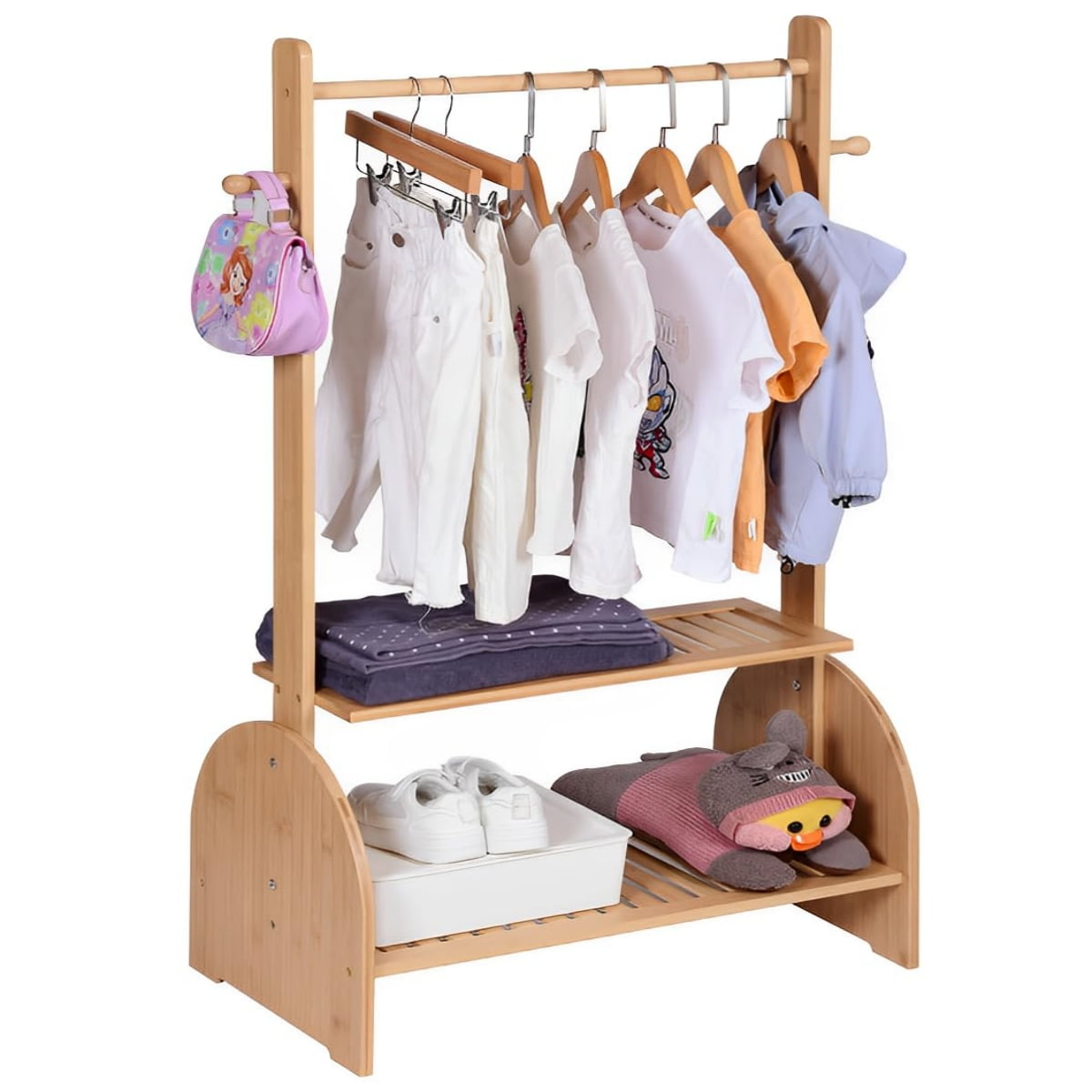 Natural Child Clothes Rail MAMOI® Children Clothes Rail Grey