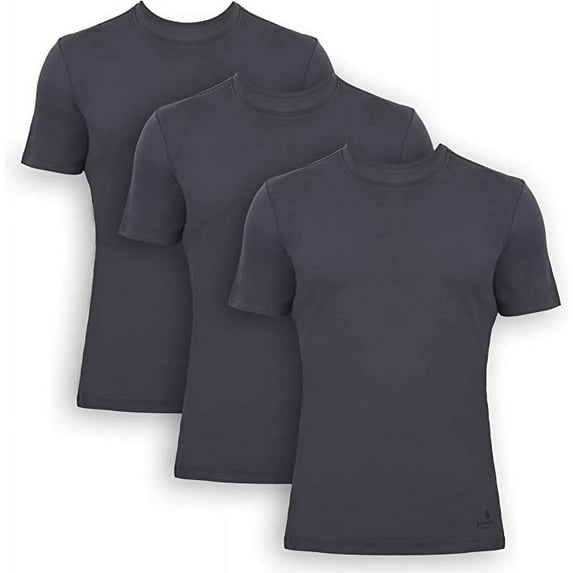 Bamboooven Men’s Bamboo Crew Neck Undershirt – (3 Pack)