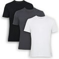 thumbnail image 1 of Bamboooven Men’s Bamboo Crew Neck Undershirt – (3 Pack), 1 of 12