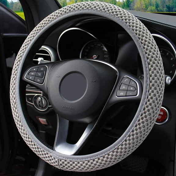 BAMILL 38CM Ice Car Auto Silk Steering Wheel Cover Universal Anti-slip Wheel Protector