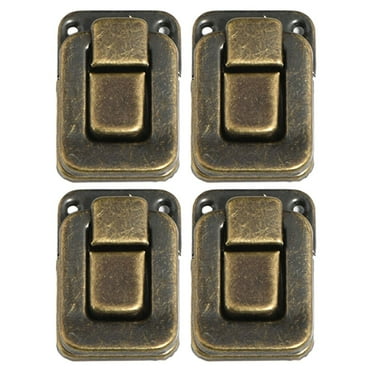 BAMILL 4PCS Iron Antique Hasp Lock For Jewelry Box Suitcase Buckle Vintage Clip Buckle