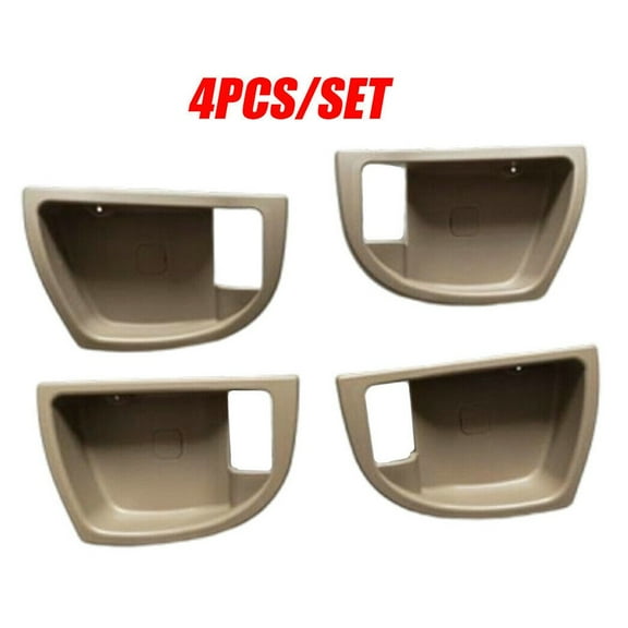 BAMILL 4Pcs Inside Door Handle Trim Cover Beige L&R For Hyundai Santa Fe 2007-2012