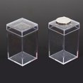 thumbnail image 1 of BAMILL 4Pcs Small Clear Dust Storage Boxs Jewelry Container Nail Screws Handmade studio, 1 of 1