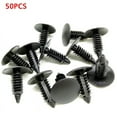 thumbnail image 1 of BAMILL 50pcs Universal Plastic Rivet Fastener Clips 7.5mm-6.0mm Hole For Nissan Honda, 1 of 3
