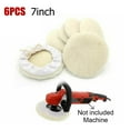 thumbnail image 1 of BAMILL 6Pcs 7inch Car Lambs Wool Bonnet Buffing Wheel Pad Buffer Polishing Polisher Pad, 1 of 8