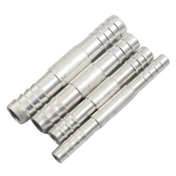 BAMILL A/C Refrigerant Hose Barb Straight Splice Push in Fitting Aluminium #6 #8 #10 #1