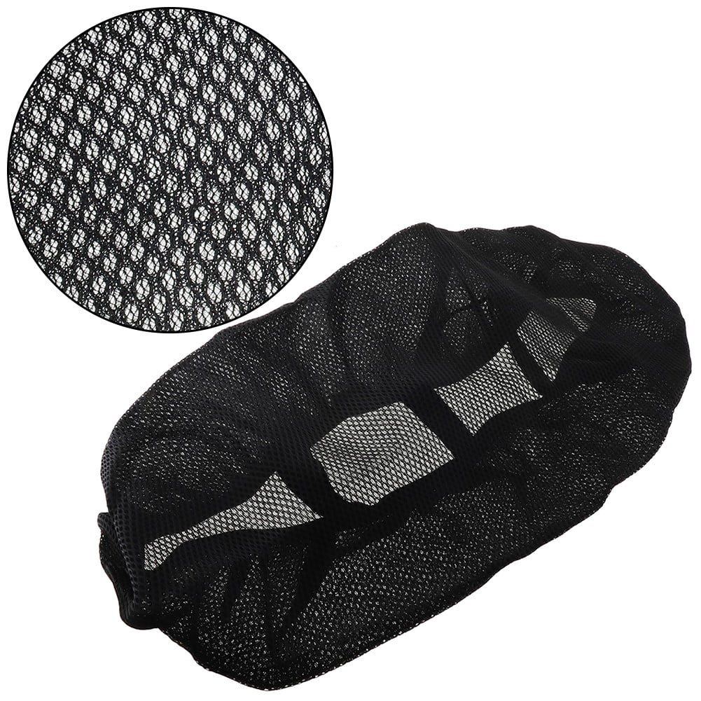 XXXL Motorbike Moped Seat Cushion Cover - 3D Breathable Mesh Net For Scooters (90cm, Black)