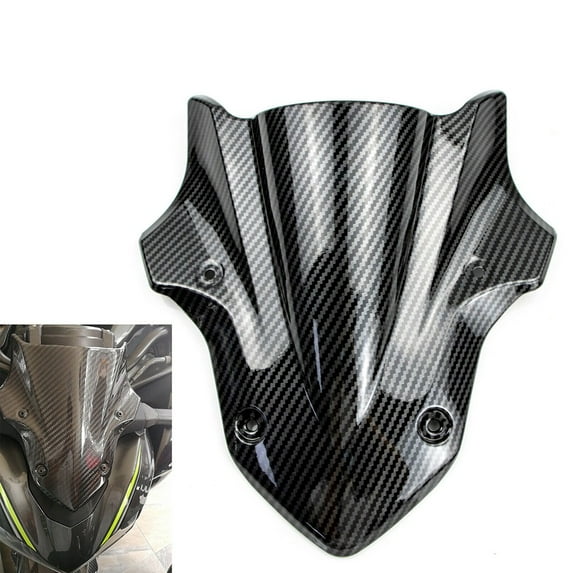 BAMILL Carbon Fiber Windshield Windscreen Fit For Kawasaki Z900 2017 2018 2019