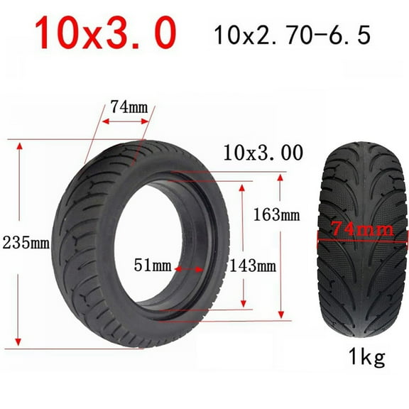 BAMILL ELECTRIC SCOOTER 10" INCH SOLID TYRE 10x3.0 (10*2.70-6.5) Non-pneumatic Tire