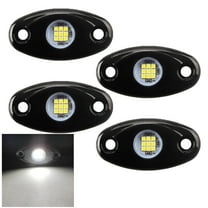 BAMILL LED Rock Lights Underbody Light 9W For Jeep Offroad Truck ATV UTV 4X4 Car Boat White