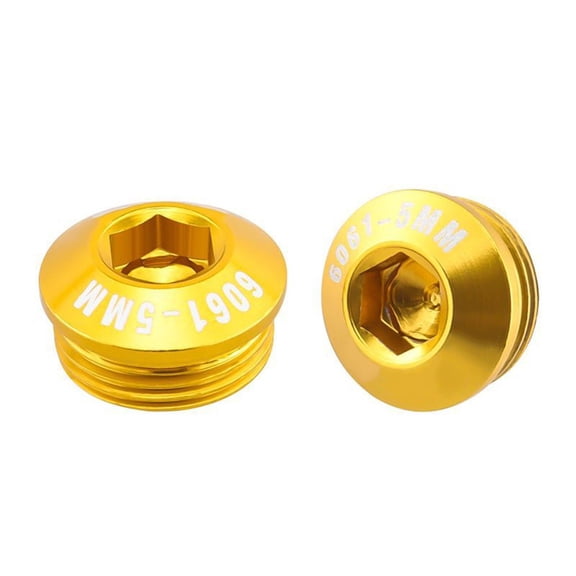BAMILL Mountain road folding bike pedal dust cover aluminum alloy thux locking screws 5MM gold