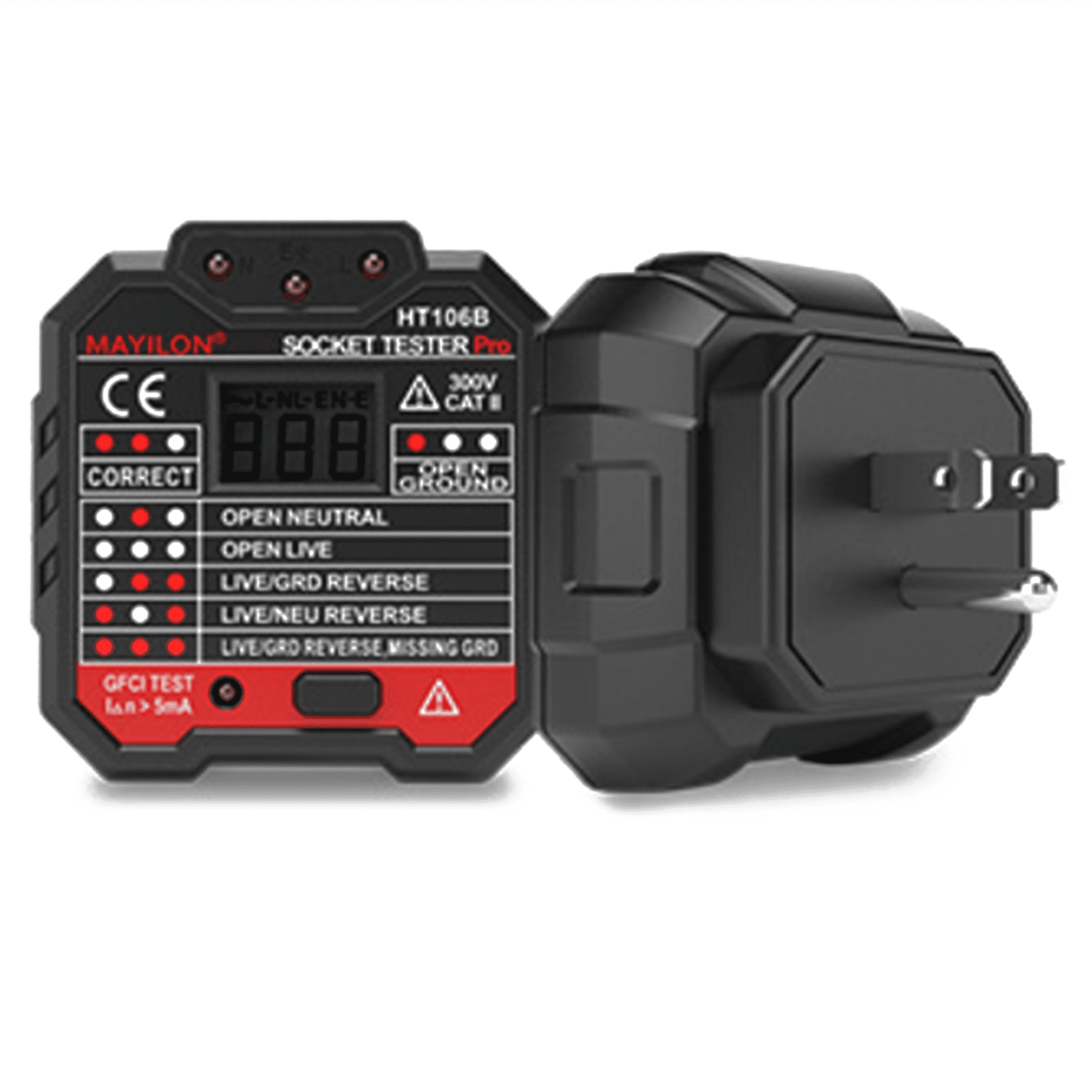 BAMILL Power socket tester with LED display multifunctional electrical