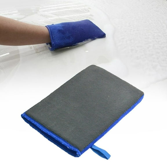 BAMILL Reusable Car Premium Clay Mitt Glove For Detailing Polish Clay Bar Blue 5.5*8.7"