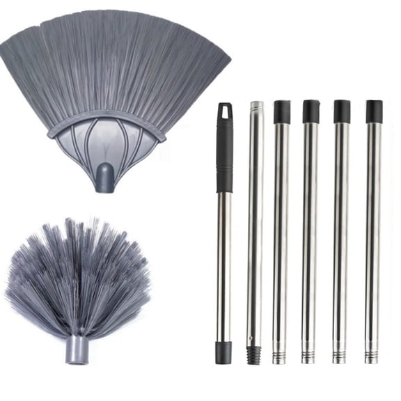BAMILL Sweeping Ceiling Brush Stainless Steel Pole Ceiling Fan For Ring Dust Collector