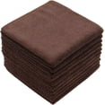 thumbnail image 1 of BAN Microfiber Dish Cloths Fast Drying Kitchen Cleaning Cloth Dish Rags Dust Cloths Ultra Absorbent Lint Free Washcloths 12inch x 12inch 10 Pack Brown, 1 of 8
