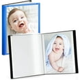 thumbnail image 1 of BAN Small Photo Album 5x7 (Blue), 2-Pack Plastic Photo Book, 24 Pockets Show 48 Pictures, Mini Picture Binder with Customizable Album Cover, 5 x 7 Clear Sleeves, 1 of 16