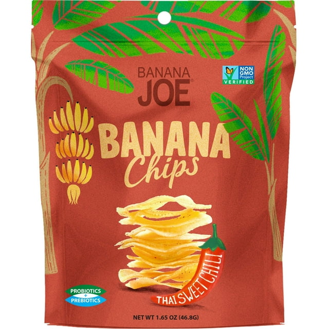 BANANA JOE Thai Sweet STF9 Chili Banana Chips, 1.65 OZ
