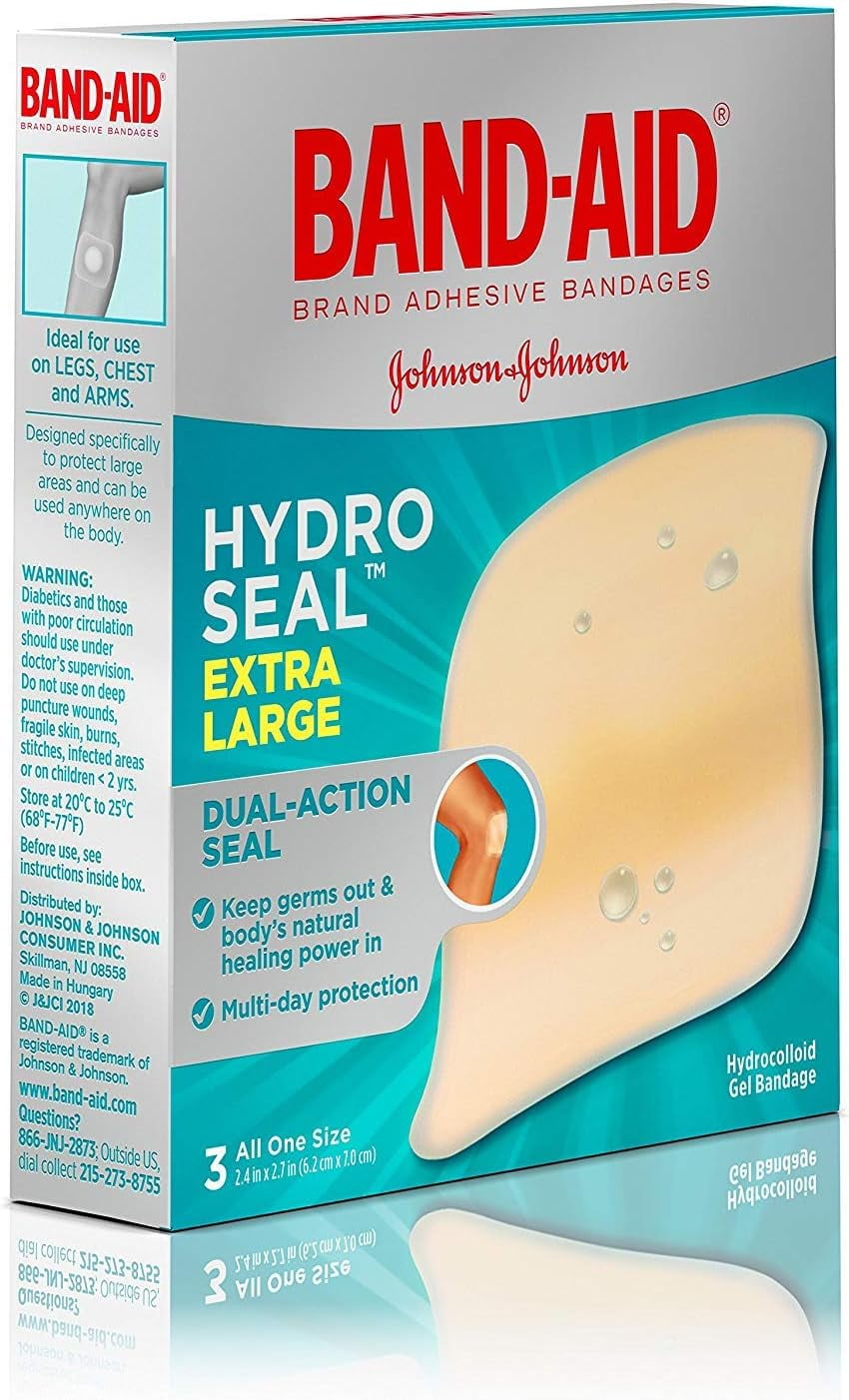 BANDAID® Brand HYDRO SEAL® XL BANDAGES, 3 COUNT
