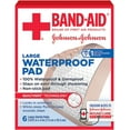 thumbnail image 1 of BAND-AID First Aid Sterile Waterproof Pads, Large 6 ea, 1 of 3
