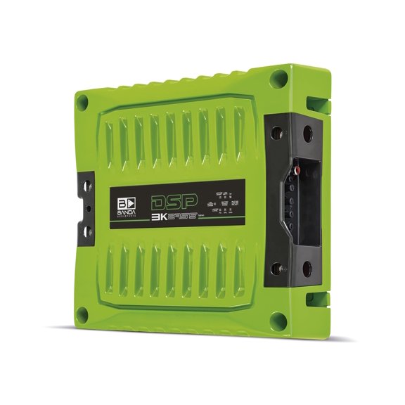 BANDA Audioparts DSP3K1GREENBASS Band Amplifier Module 3k1 3000wrms 1-Ohm 1 Channel Car Audio Amp DSP BASS Model with 3 Limiter Integrated Level Positions - DSP3K1GREEN