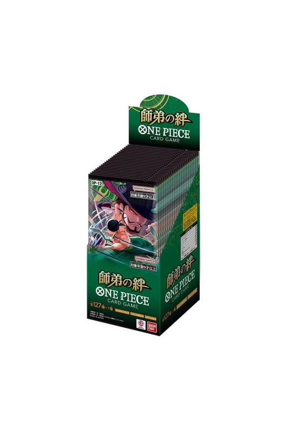 BANDAI ONE Piece Card Game Master and Student Bonds (OP-12) Booster Box (Japanese) - 24 Packs