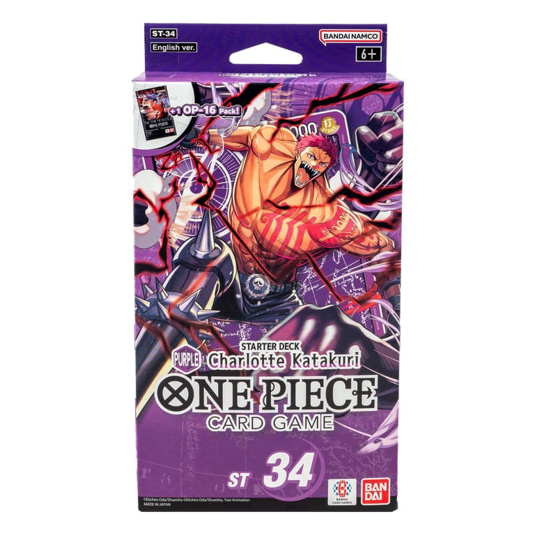 one piece tcg katakuri starter deck Yellow Charlotte ST-20 Card Game this deck gives players everything they need to dominate the game with powerful new strategies STARTER DECK -Purple Charlotte Katakuri-