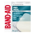 thumbnail image 1 of BAND-AID Brand Pro Heal Hydrocolloid Bandages, Waterproof, Large, 3 Count, 1 of 12