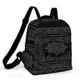 thumbnail image 1 of BANDANA BLACK GRAY Small Backpack Cute Mini Backpacks For Woman Lightweight Daypacks, 1 of 8