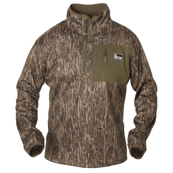BANDED 1/4 Zip Mid Layer Pullover, Color: Bottomland, Size: Large (452)