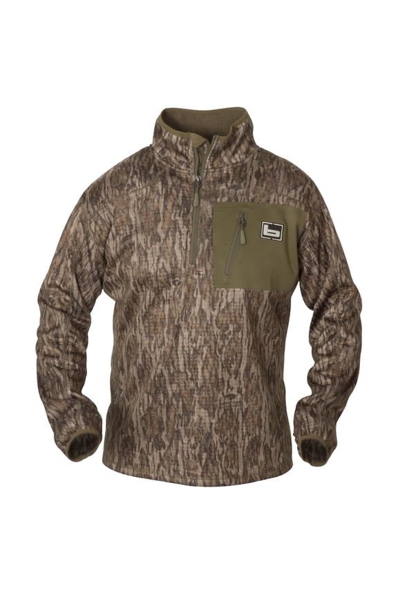 1/4 Zip Mid Layer Pullover, Color: Bottomland, Size: Large (452)