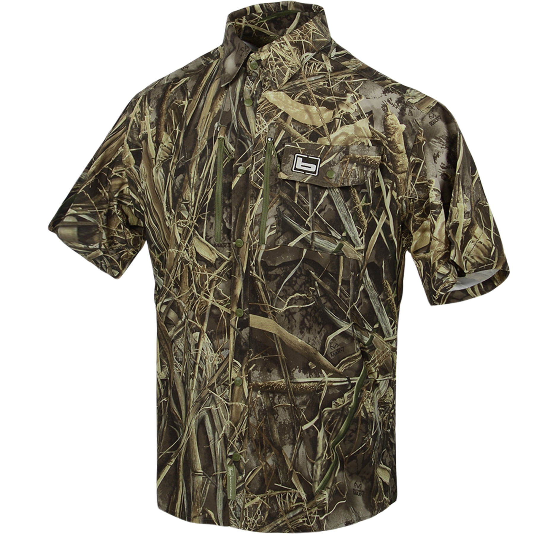 BANDED Men's Badlander Lightweight Short Sleeve Hunting Shirt, Color: MAX7, Size: L
