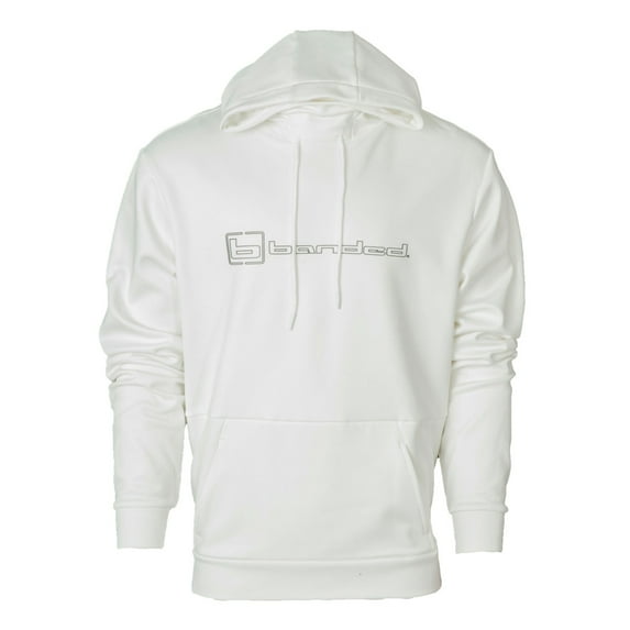 BANDED Adult Male b Logo White Hoodie, Size: M (B1050004-WH-M)