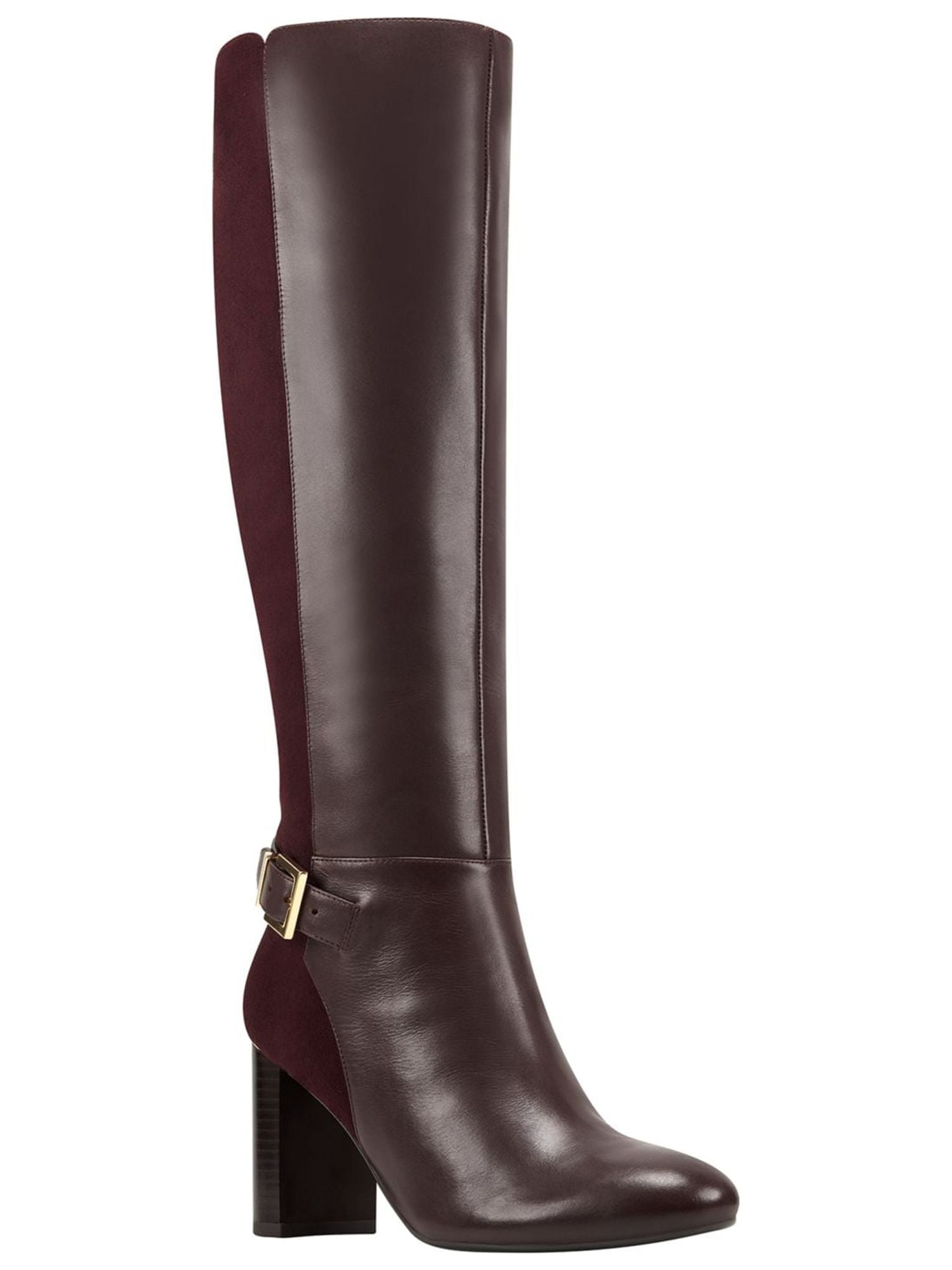 Bandolino Womens Lella Solid Almond Toe Knee High Boots Walmart