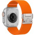 thumbnail image 1 of BANDOVA Orange Rugged Nylon Apple Watch Ultra Band , 26mm Wide Parachute Clasp Sport Strap for Men 42/44/45/46/49mm, 1 of 7