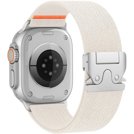 BANDOVA Starlight Rugged Nylon Apple Watch Ultra Band , 26mm Wide Parachute Clasp Sport Strap for Men 42/44/45/46/49mm