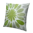 thumbnail image 1 of BANET Abstract Flower Outdoor Decorative Throw Pillow Cover Green Grey Two-Tone Blossom Floral Design Cushion Covers Geometry Modern Square Pillowcase for Home Couch Bed Decor White, 1 of 5