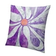 thumbnail image 1 of BANET Abstract Flower Outdoor Decorative Throw Pillow Cover Purple Grey Two-Tone Blossom Floral Design Cushion Covers Geometry Modern Square Pillowcase for Home Couch Bed Decor White, 1 of 5