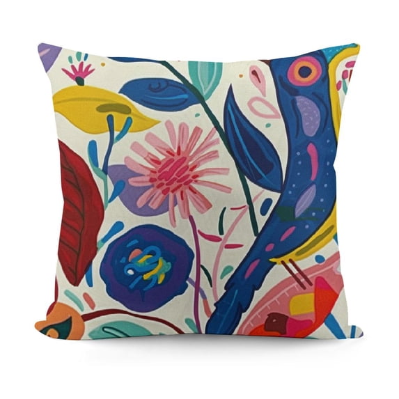 BANET Abstract Throw Pillow Covers Aesthetic Pillow Cases Colorful Boho Decorative Cushion Covers for Sofa Couch Living Room 18x18in