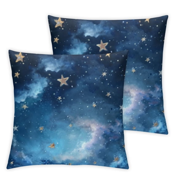 BANET Add Text Name Pillowcase Square Throw Pillow Cover Protector Sham Pillow Case with Zipper Set of 2 22x22in