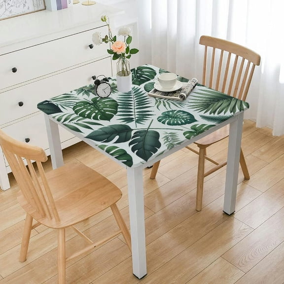 BANET Animal Print Table Cover Jungle Animal Theme Tablecover Party Tablecloths Palm Leaves for Animal Theme Baby Showers Decor