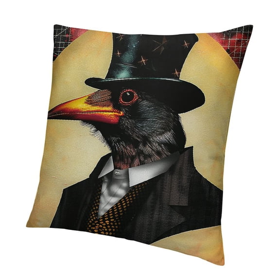 BANET Art , with Abstract Forms on Fractal Planet Earth Concept Print, Decorative Square Accent Pillow Case 18x18in