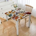 thumbnail image 1 of BANET Autumn Square Tablecloth Washable Polyester Table Cloth for Square Tables Waterproof Wrinkle Free Stain Resistant Table Cover for Kitchen Dining Room white, 1 of 8