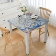 thumbnail image 1 of BANET  Azora Square Spring Tablecloth, Handblock Print Floral Table Cloth for Kitchen Dining Linen I Parties, Weddings, Outdoors, Easter Holidays white, 1 of 7