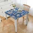 thumbnail image 1 of BANET  Azora Square Summer Tablecloth, Block Print Floral Table Cloth for Dining, Outdoors, Parties, Weddings I Grand Millenial Decor white, 1 of 8