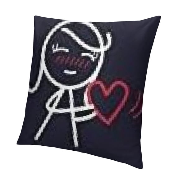 BANET Beat of My Heart Pillowcase Set (Dark Blue) - Unique Gift , Anniversary, Engagement, Wedding, Valentines Day, Birthday, Christmas White